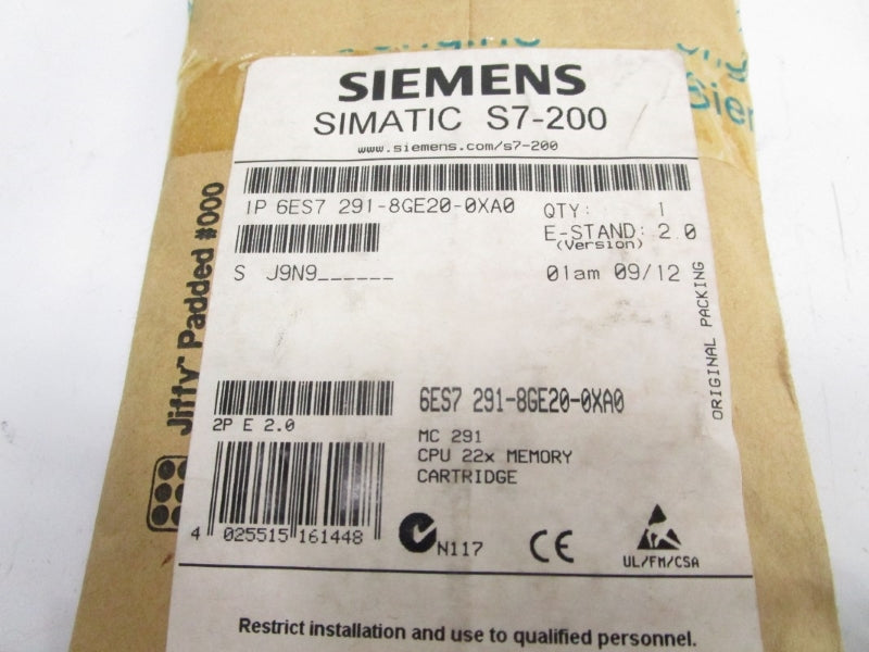 SIEMENS 6ES7291-8GE20-0XA0 MC291 NSMP