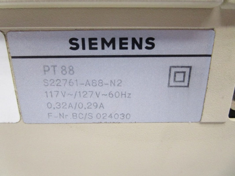 SIEMENS S22761-A88-N2 117/127V 0.32/0.29A UNMP