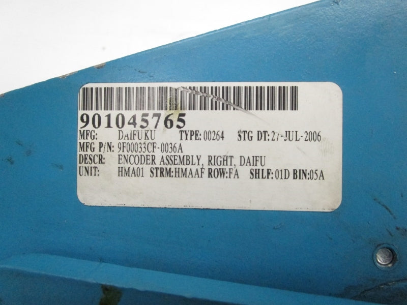 DAIFUKU 9F00033CF-0036A 5-24VDC UNMP