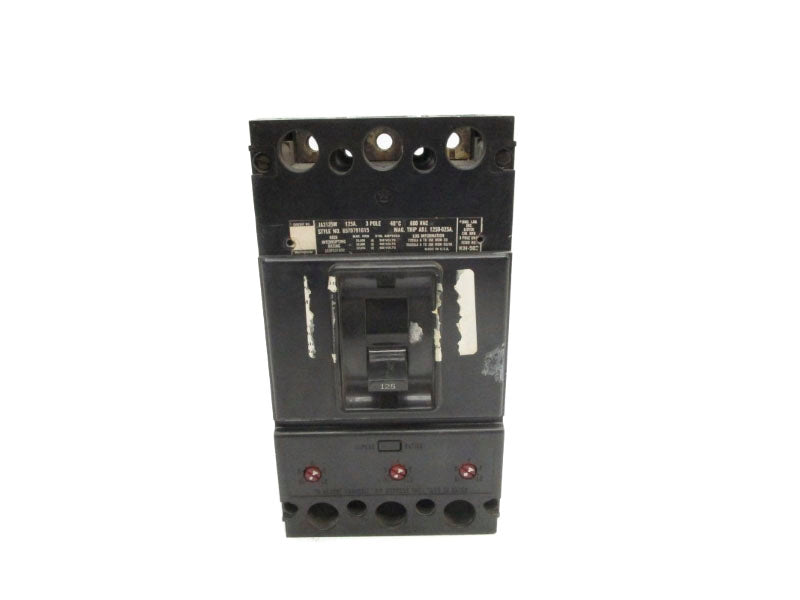 WESTINGHOUSE JA3125W 600VAC 125A UNMP