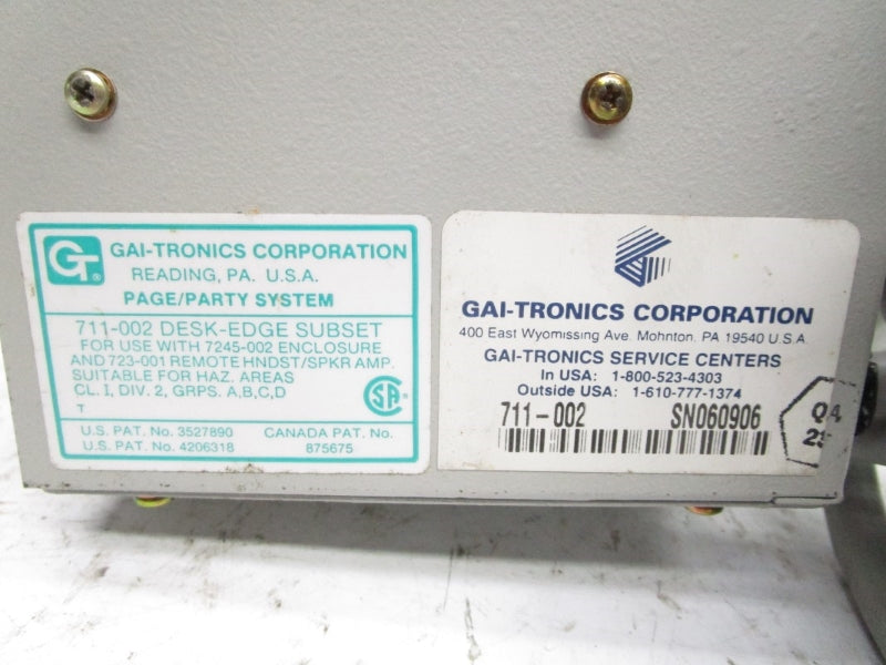 GAI TRONICS 711-002 NSMP