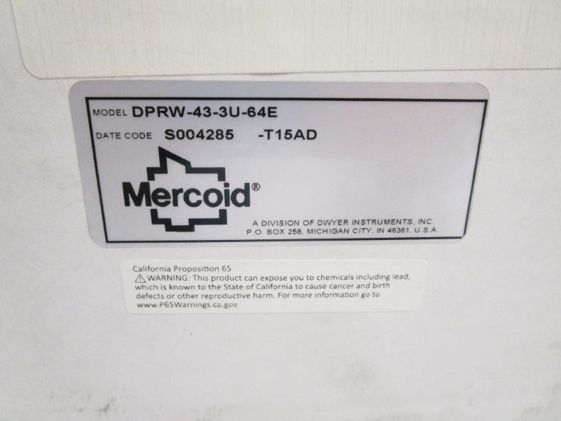 MERCOID DPRW-43-3U-64E 440VAC 3A NSMP
