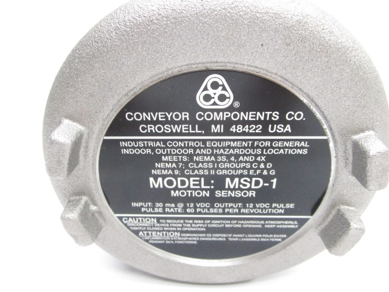 CONVEYOR COMPONENTS MSD-1 12VDC NSNP