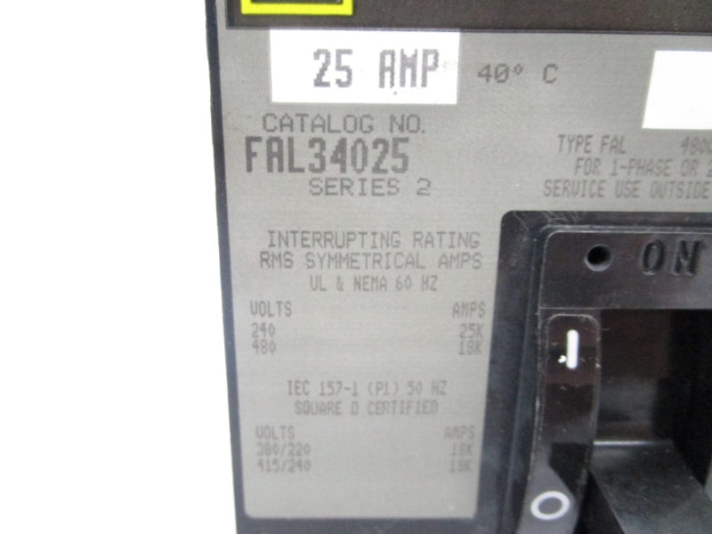 SQUARE D FAL34025 SER. 2 480VAC 25A (GREY) NSMP