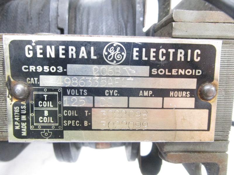 GENERAL ELECTRIC 4986335AF1 125V UNMP