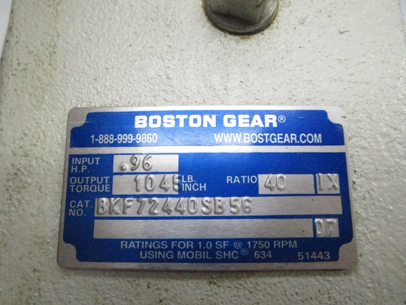BOSTON GEAR BKF72440SB56 UNMP