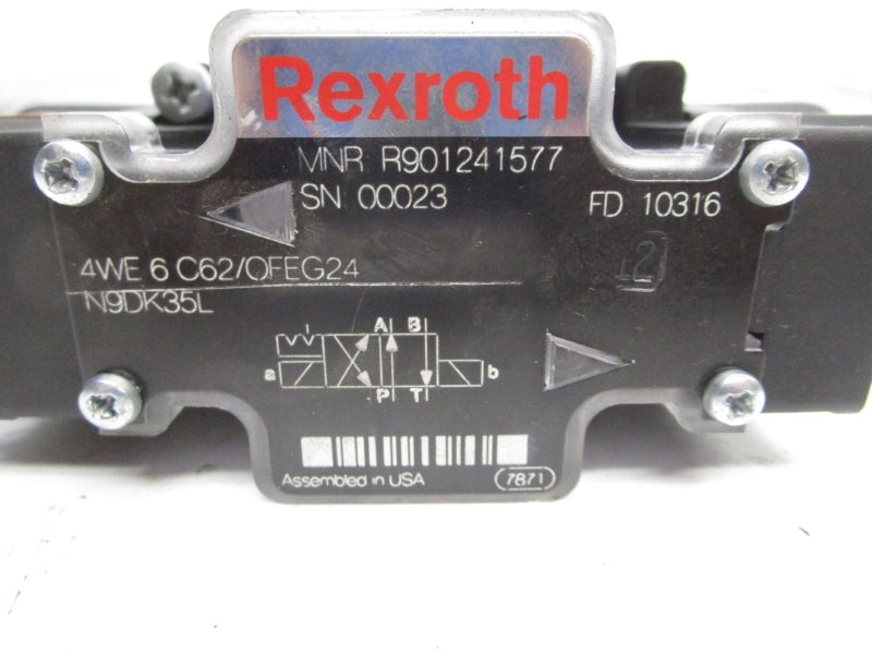 REXROTH 4WE-6-C62/OFEG24N9DK35L R901241577 24VDC 1.2A NSNP