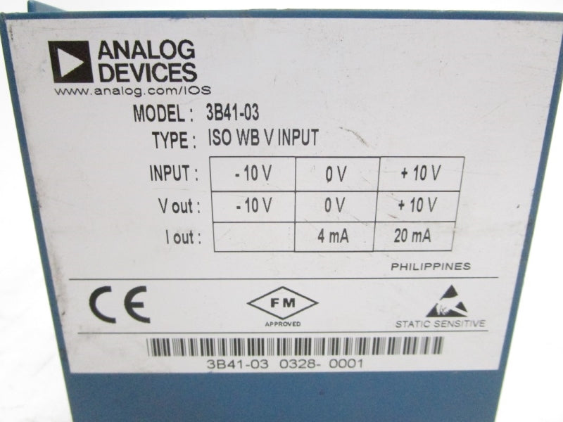 ANALOG DEVICES 3B41-03 10V UNMP