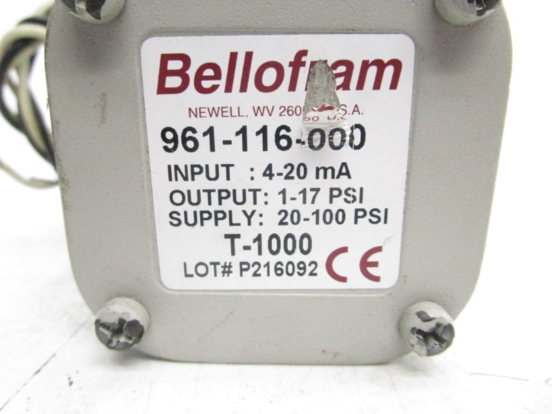 BELLOFRAM 961-116-000 100PSI UNMP