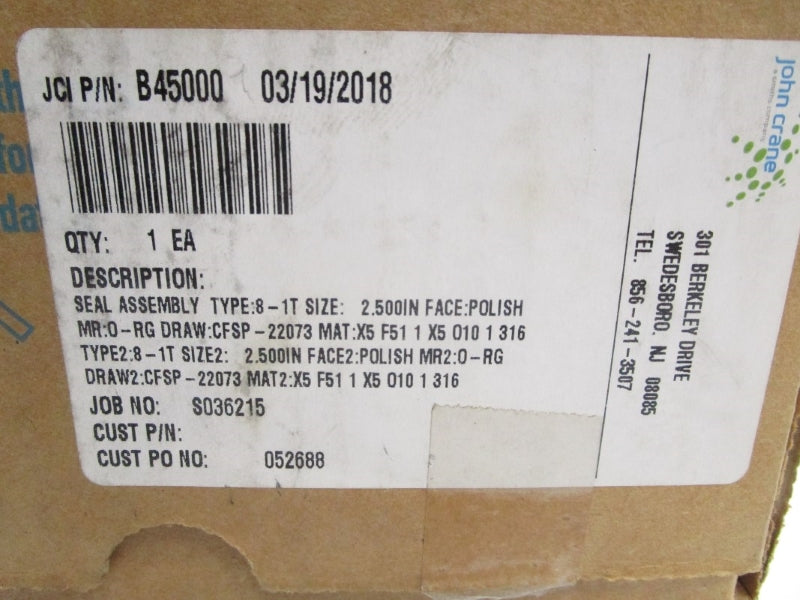 JOHN CRANE B45000 2.500" NSMP