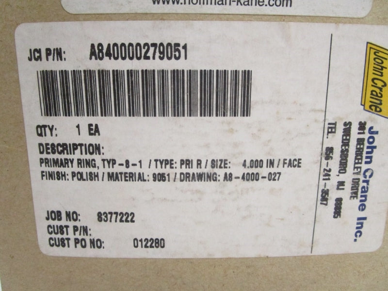 JOHN CRANE A840000279051 4.000" NSMP