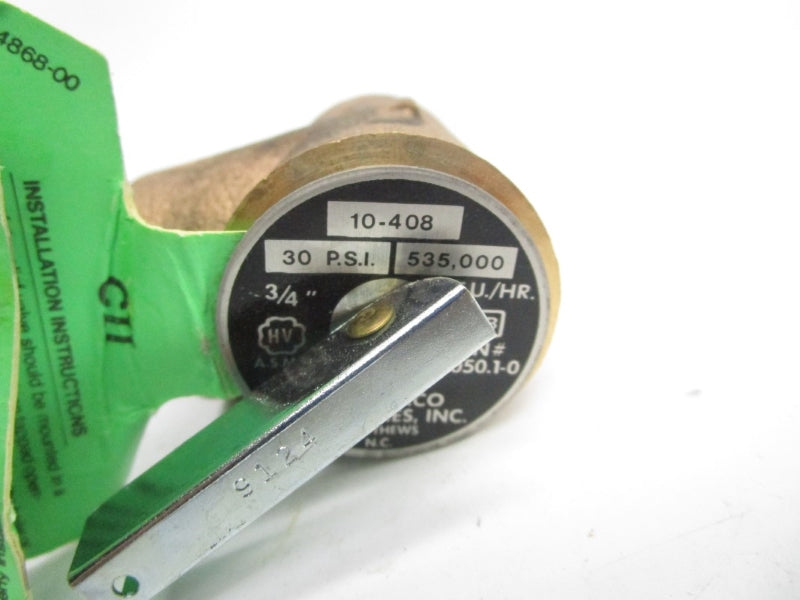 CONBRACO INDUSTRIES 10-408 30PSI 3/4" NSNP