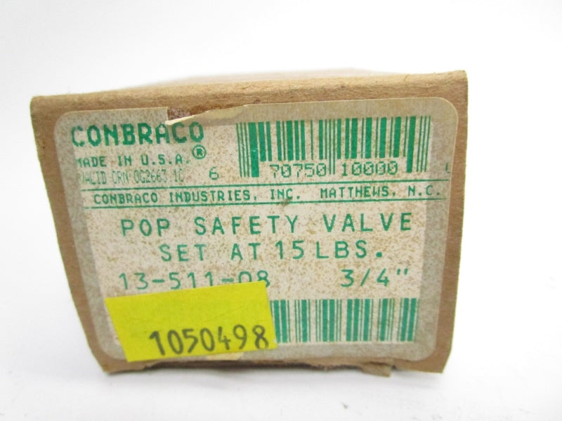 CONBRACO 13-511-08 15PSI 3/4" NSMP