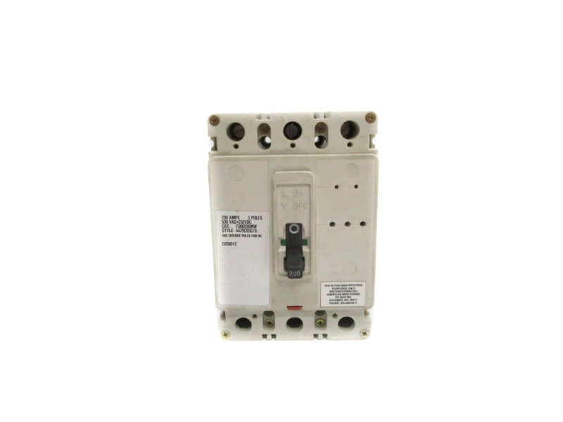 INDUSTRIAL MRO FDB3200KW 600VAC 200A NSNP