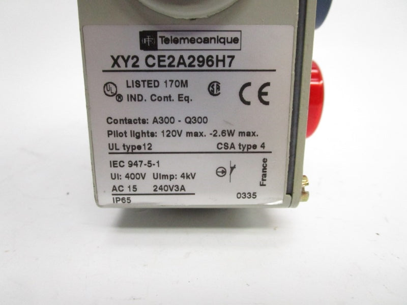 TELEMECANIQUE XY2CE2A296H7 120VAC (AS PICTURED) NSNP