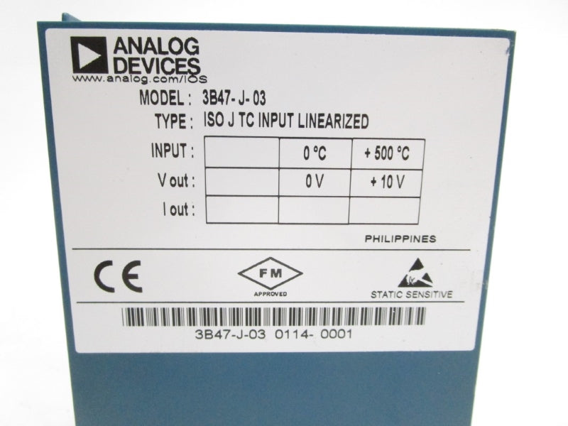ANALOG DEVICES 3B47-J-03 10V NSNP