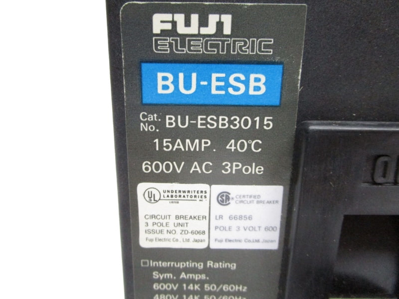 FUJI ELECTRIC BU-ESB3015L 600VAC 15A NSMP