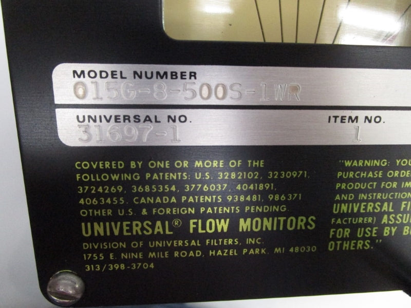 UNIVERSAL 015G-8-500S-1WR 31697-1 NSNP