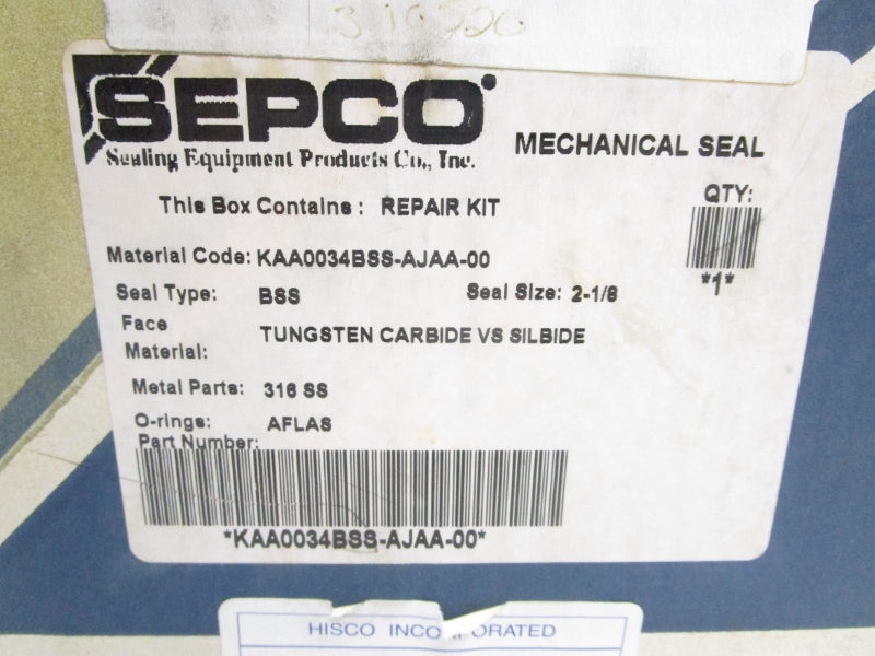 SEPCO KAA0034BSS-AJAA-00 2-1/8" NSMP