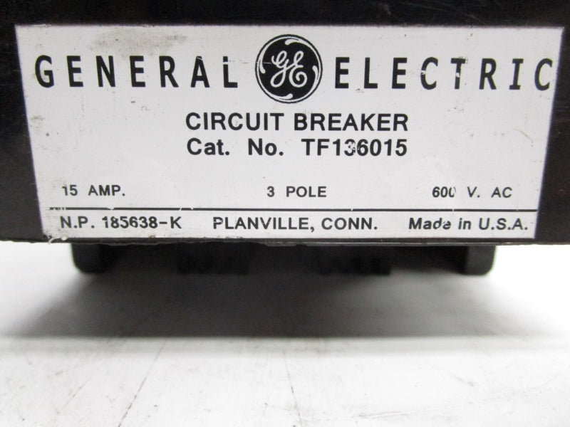 GENERAL ELECTRIC TF136015 600VAC 15A UNMP