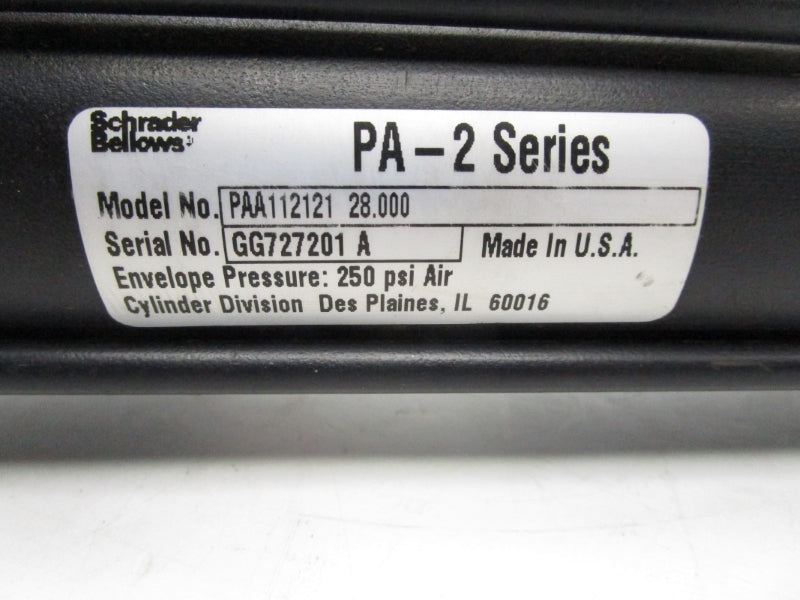 SCHRADER BELLOWS PAA11212128.000 250PSI NSNP