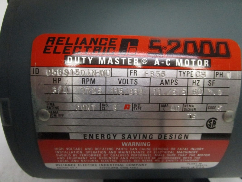 RELIANCE ELECTRIC C56S150IN-WU 115/230V 11/5.5A NSNP