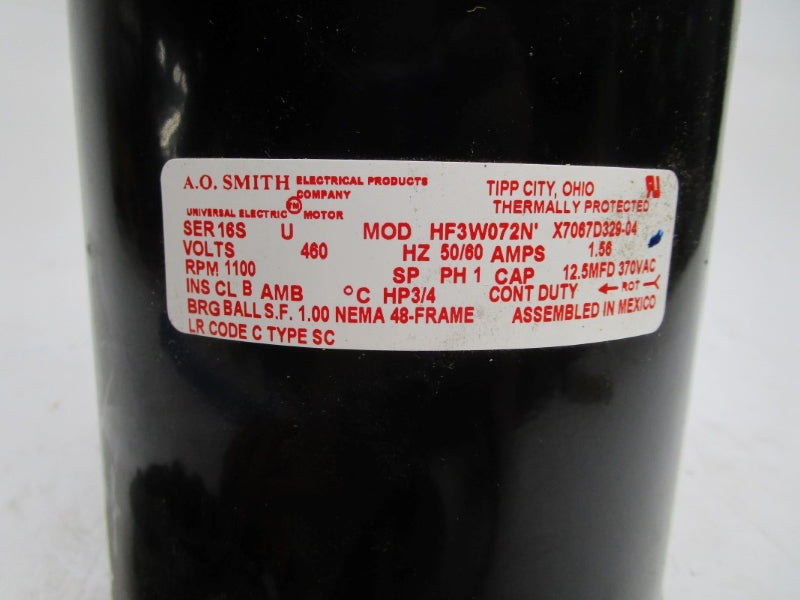 AO SMITH HF3W072N SER. 16S 460V 1.56A NSNP