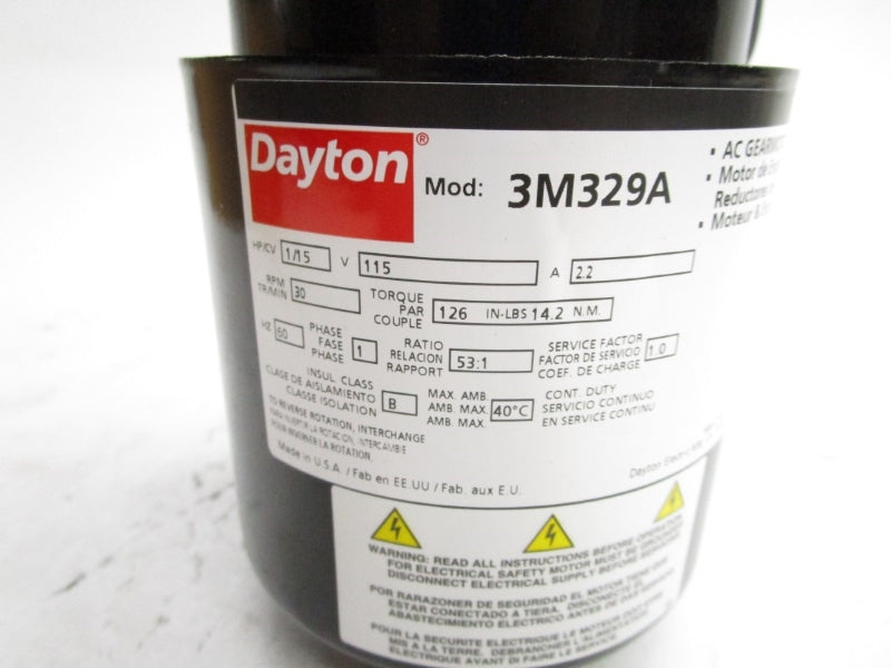DAYTON 3M329A 115V 2.2A NSMP