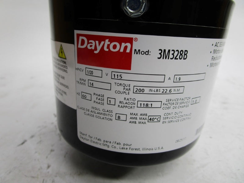 DAYTON 3M328B 115V 1.9A NSMP