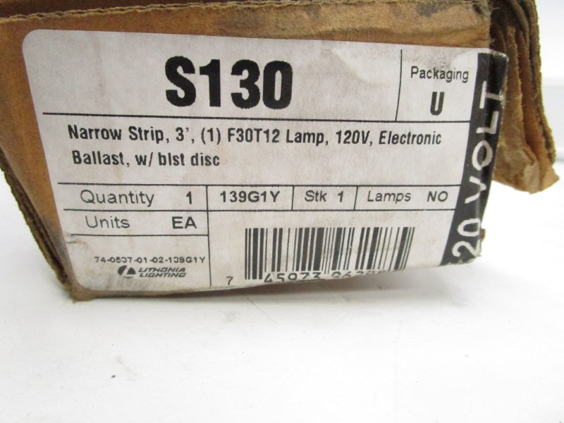 LITHONIA LIGHTING S130 120V 0.50A NSMP