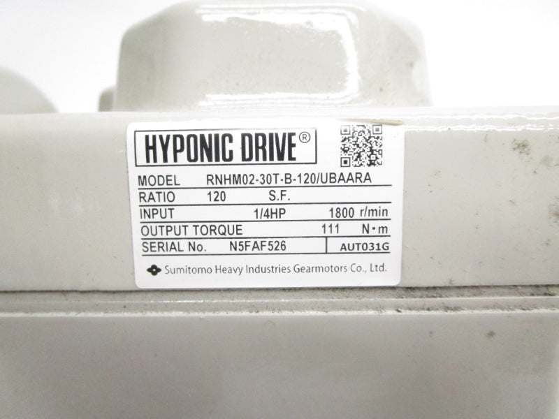 SUMITOMO RNHM02-30T-B-120/UBAARA TC-FX/FB-02A 230/460V 1.12/0.56A NSNP