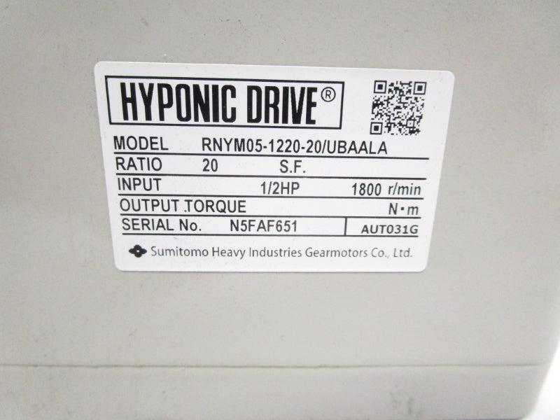 SUMITOMO RNYM05-1220-20/UBAALA 230/460V 2.15/1.08A NSNP