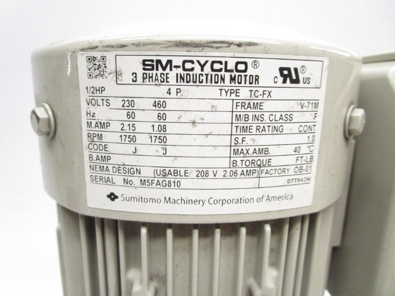 SUMITOMO RNYM05-1220-20/UBAARC 230/460V 2.15/1.08A NSNP
