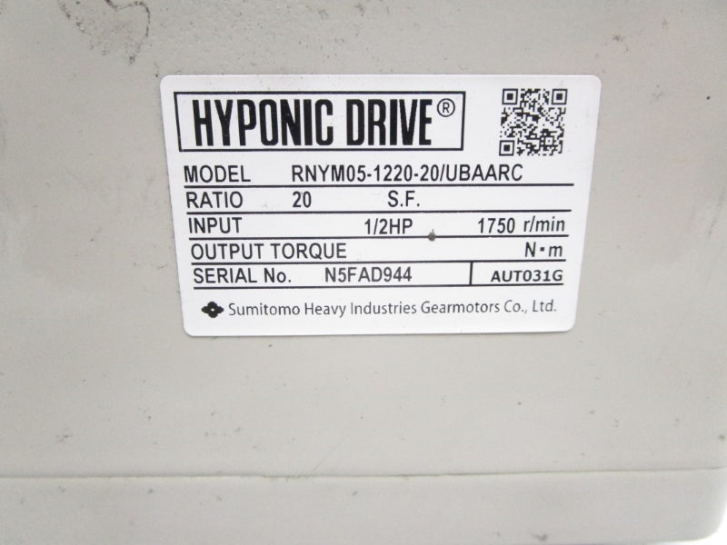 SUMITOMO RNYM05-1220-20/UBAARC 230/460V 2.15/1.08A NSNP