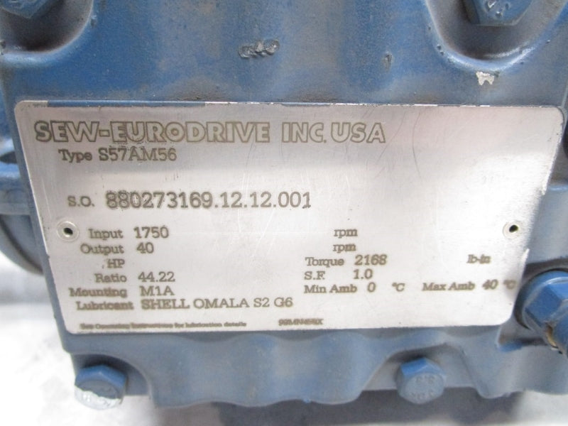 SEW EURODRIVE S57AM56 44.22:1 UNMP