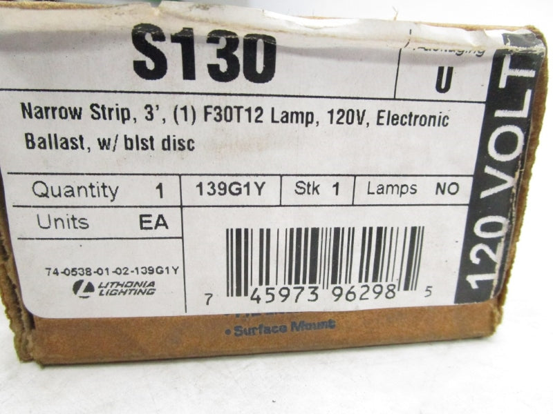 LITHONIA LIGHTING S130 4MRV2  120V 0.50A NSFS