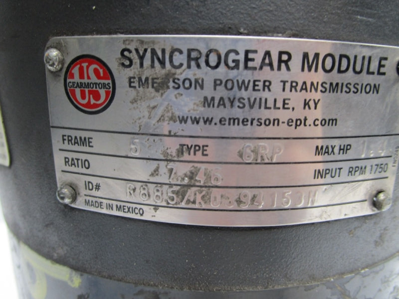 EMERSON E180 E180A 208-230/460V 1.86-1.94/0.97A UNMP