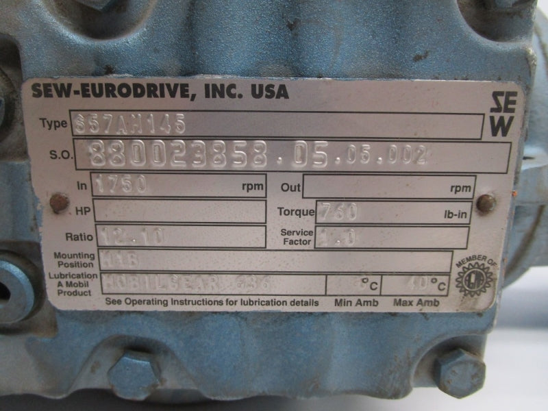 SEW EURODRIVE S57AM145 UNMP