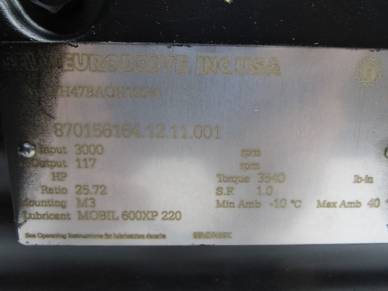 SEW EURODRIVE FH47BAQ100/4 NSMP