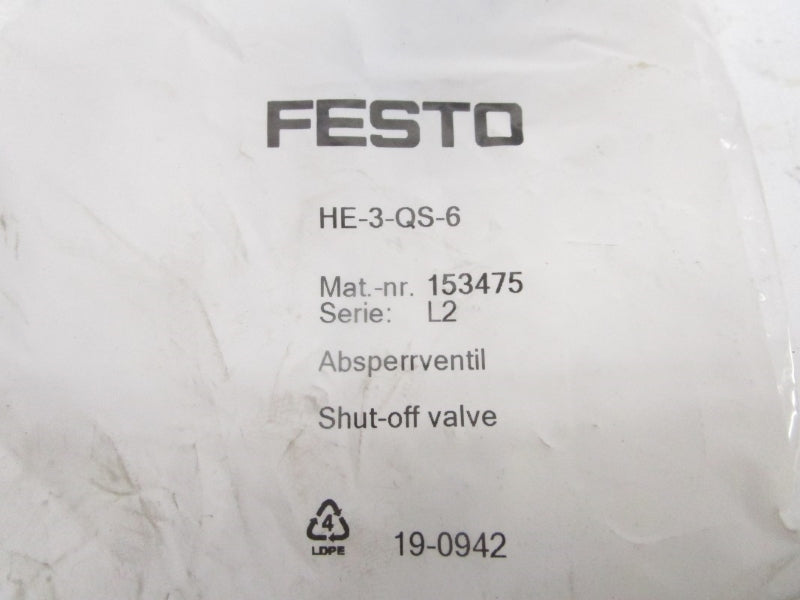 FESTO HE-3-QS-6 153475 NSMP
