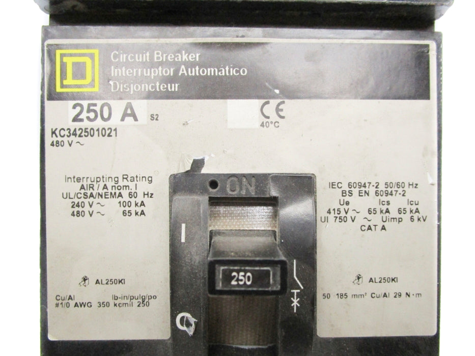 SQUARE D KC342501021 250A 480V NSNP