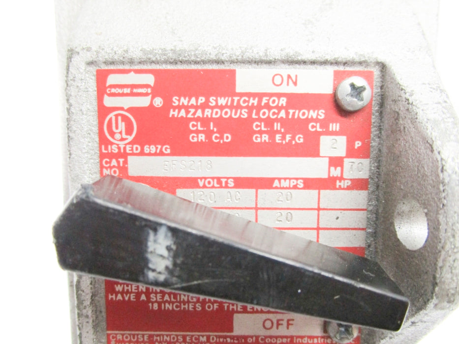 CROUSE-HINDS EFS218 NSNP