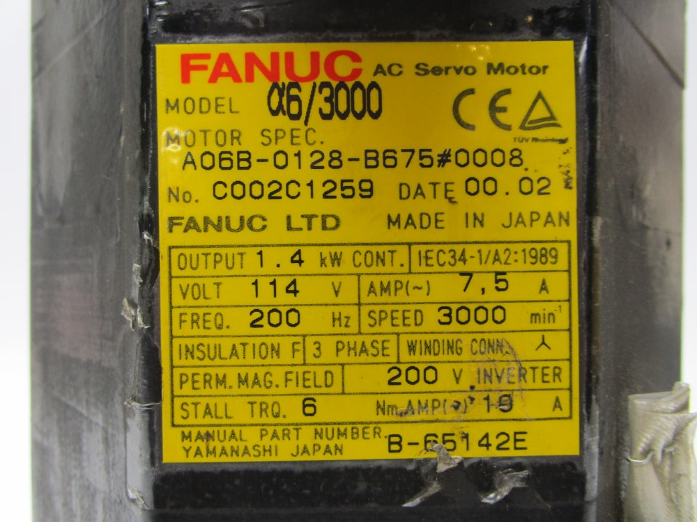 FANUC A06B-0128-B675#0008 (AS PICURED) NSNP
