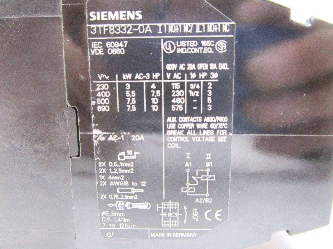 SIEMENS 3TF8332-OA NSNP