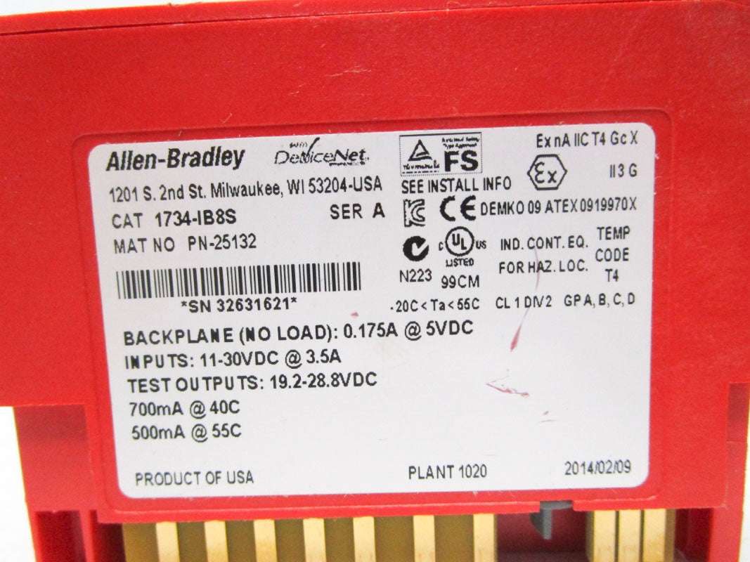 ALLEN BRADLEY 1734-IB85 SER. A UNMP