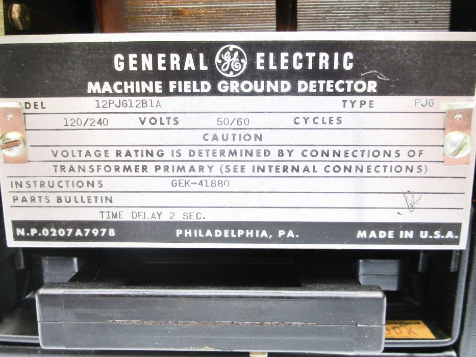 GENERAL ELECTRIC 12PJG12BA1120/240V NSNP
