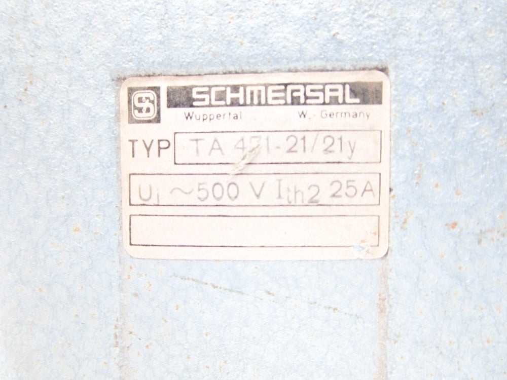 SCHMERSAL TA471-21/21Y UNMP