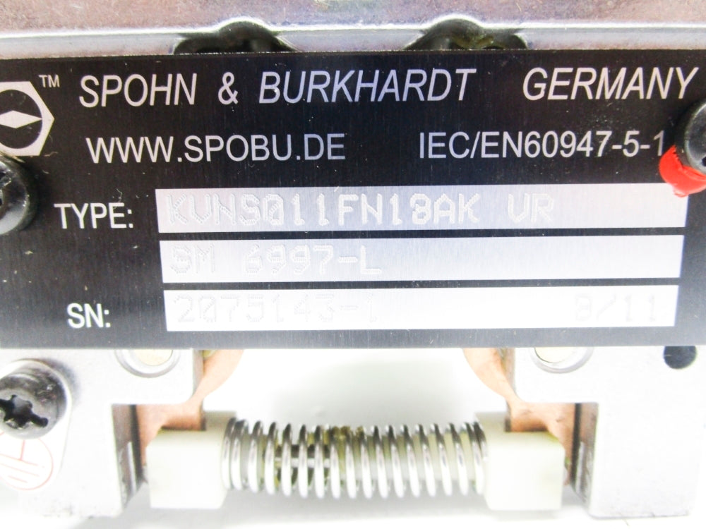 SPOHN & BURKARDT KVNS011FN18AKVR NSNP