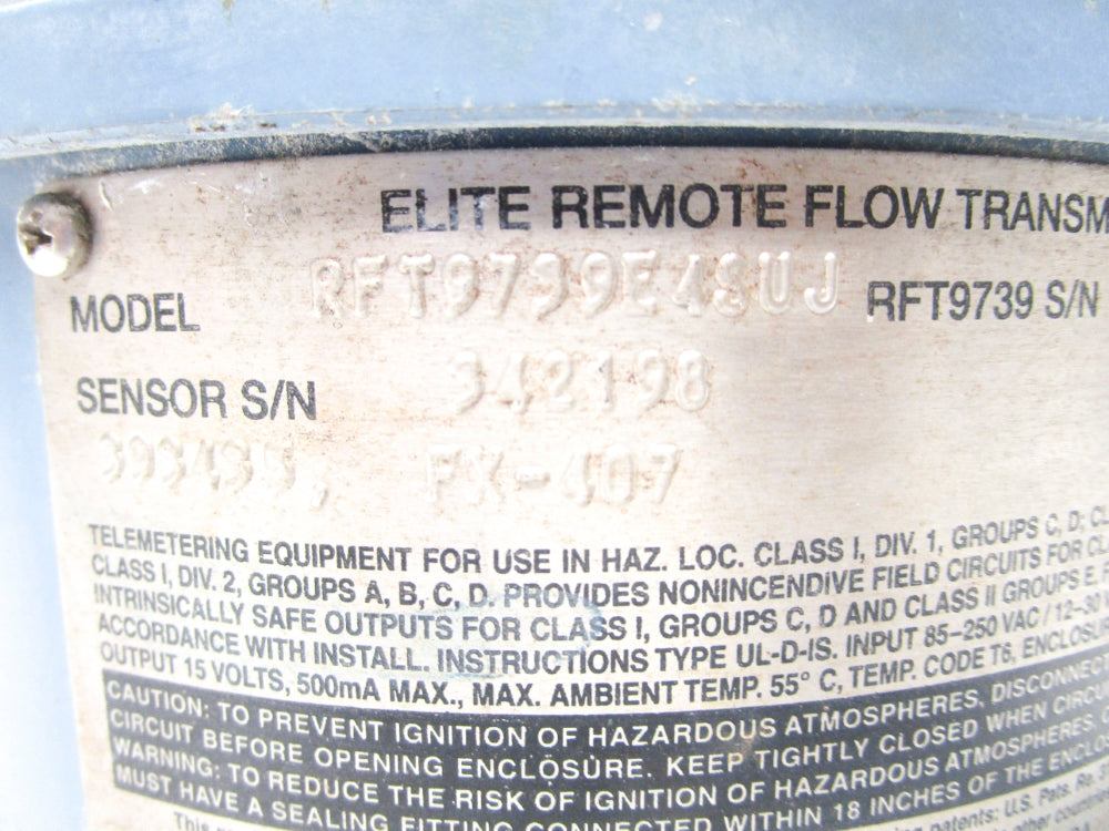 MICRO MOTION RFT9739E4SUJ UNMP
