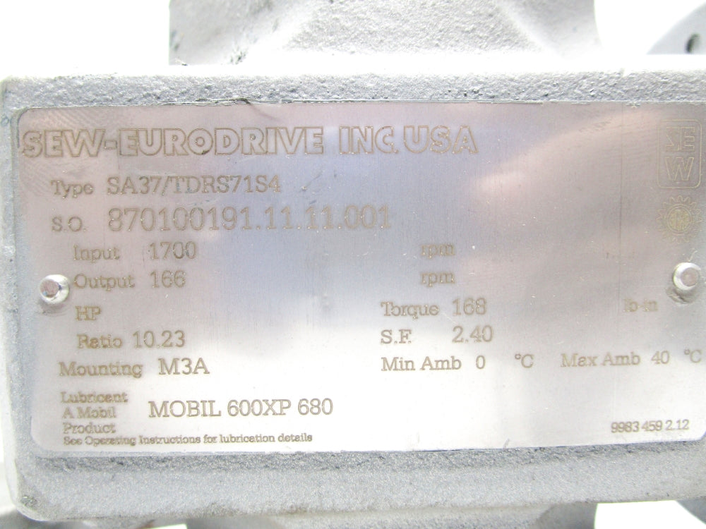 SEW-EURODRIVE SA37/TDRS71S4 NSNP